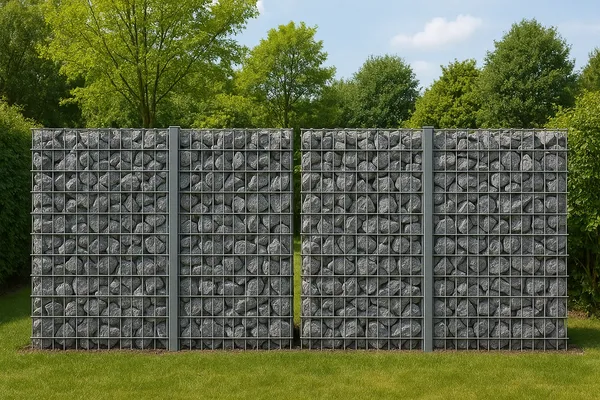 Gabionenwände und Gabionenzäune für kreative Gartengestaltung